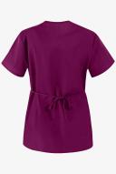 Cherokee Workwear 4801 Scrubs Top Womens Mock Wrap Tunic Wine