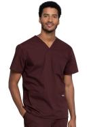 Cherokee Workwear Professionals Men's V-Neck Scrub Top - 4x - Hunter