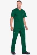 Cherokee Workwear Professionals Men's V-Neck Scrub Top - 4x - Hunter