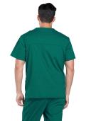 Cherokee Workwear Professionals Men's V-Neck Scrub Top - 4x - Hunter