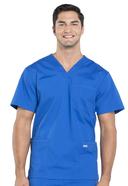 Cherokee Workwear Professionals Men's V-Neck Scrub Top - XL - Red