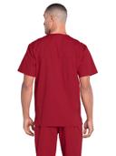 Cherokee Workwear Professionals Men's V-Neck Scrub Top - XL - Red