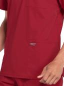 Cherokee Workwear Professionals Men's V-Neck Scrub Top - XL - Red