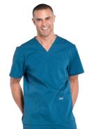 Cherokee Workwear Professionals WW695 Scrubs Top Mens V-Neck Olive