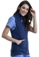 Cherokee Workwear Revolution Fleece Inner Scrub Vest - L - Navy