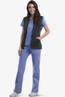 Cherokee Workwear Revolution Fleece Inner Scrub Vest - XL - Black