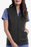 Cherokee Workwear Revolution Fleece Inner Scrub Vest - XL - Black