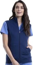 Cherokee Workwear Revolution Fleece Inner Scrub Vest - XS - Navy