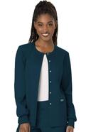 Cherokee Workwear Revolution Snap-Front Scrub Jacket - 3x - Caribbean Blue