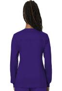 Cherokee Workwear Revolution Snap-Front Scrub Jacket - 3x - Eggplant