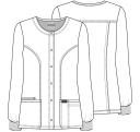Cherokee Workwear Revolution Snap-Front Scrub Jacket - 3x - Royal