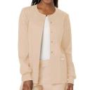 Cherokee Workwear Revolution Snap-Front Scrub Jacket - L - Red