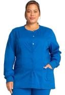 Cherokee Workwear Revolution Snap-Front Scrub Jacket - M - Teal