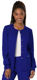 Cherokee Workwear Revolution Snap-Front Scrub Jacket - XL - Galaxy