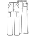 Cherokee Workwear Revolution Women's Petite Cargo Scrub Pant - XS - Grey