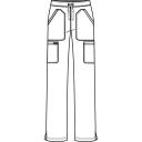 Cherokee Workwear Revolution Women's Tall Cargo Scrub Pants - XL - Grey
