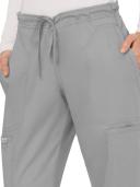 Cherokee Workwear Revolution Women's Tall Cargo Scrub Pants - XL - Grey