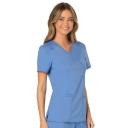Cherokee Workwear Revolution WW610 Scrubs Top Womens Mock Wrap White