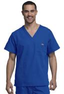 Cherokee Workwear Scrubs Men's V-Neck Top - 3x - Royal