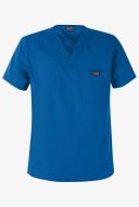Cherokee Workwear Scrubs Men's V-Neck Top - 4x - Royal
