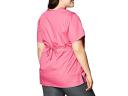 Cherokee Workwear Scrubs Mock Wrap Top - XXS - Shocking Pink
