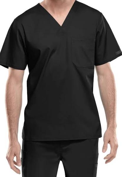 Cherokee Workwear Scrubs Premium Core Stretch Men's Top - XL - Navy