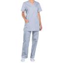 Cherokee Workwear Scrubs Unisex 3 Pocket Top - 3x - Grey