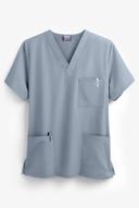Cherokee Workwear Scrubs Unisex 3 Pocket Top - 3x - Grey