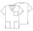 Cherokee Workwear Scrubs Unisex 3 Pocket Top - 3x - Grey
