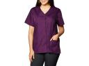 Cherokee Workwear Scrubs Women's Snap Front Top - XXS - Eggplant