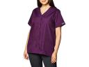 Cherokee Workwear Scrubs Women's Snap Front Top - XXS - Eggplant