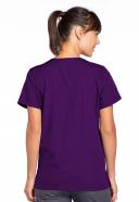 Cherokee Workwear Scrubs Women's Snap Front Top - XXS - Eggplant