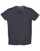 Cherokee Workwear Scrubs Women's Snap Front Top - XXS - Shocking Pink