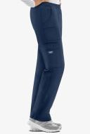 Cherokee Workwear Women's Core Stretch Pull-On Cargo Pants - L - Navy