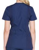 Cherokee Workwear WW650 Scrubs Top Womens Mock Wrap Black