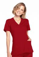 Cherokee Workwear WW650 Scrubs Top Womens Mock Wrap Caribbean Blue