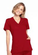 Cherokee Workwear WW650 Scrubs Top Womens Mock Wrap Galaxy Blue