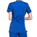 Cherokee Workwear WW650 Scrubs Top Womens Mock Wrap Navy