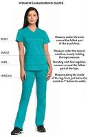 Cherokee Workwear WW650 Scrubs Top Womens Mock Wrap Navy
