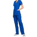 Cherokee Workwear WW650 Scrubs Top Womens Mock Wrap Pewter