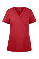 Cherokee Workwear WW650 Scrubs Top Womens Mock Wrap Red