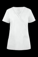 Cherokee Workwear WW650 Scrubs Top Womens Mock Wrap White