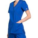 Cherokee Workwear WW650 Scrubs Top Womens Mock Wrap White