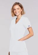 Cherokee Workwear WW650 Scrubs Top Womens Mock Wrap White