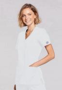 Cherokee Workwear WW650 Scrubs Top Womens Mock Wrap White