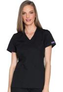 Cherokee Workwear WW650 Scrubs Top Womens Mock Wrap Wine