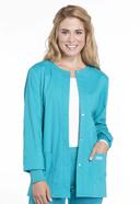 Cherokee WW Professionals Women's Snap Front Scrub Jacket - M - Navy