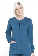 Cherokee WW Professionals Women's Snap Front Scrub Jacket - S - Black