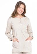 Cherokee WW Professionals Women's Snap Front Scrub Jacket - S - Black