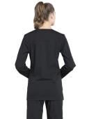 Cherokee WW Professionals Women's Snap Front Scrub Jacket - S - Black
